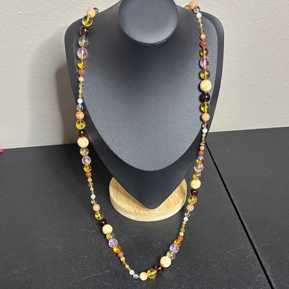 Joan Rivers Vintage Long Beaded Necklace Icon